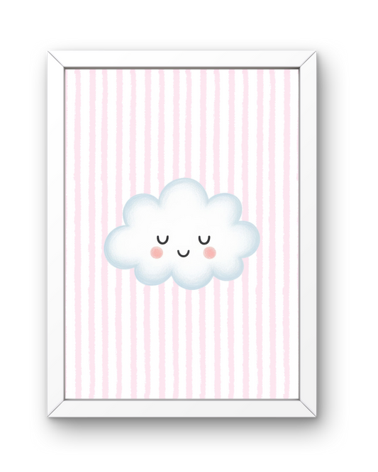 Pink Stripe Print - Cloud