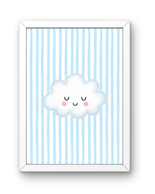 Blue Stripe Print - Cloud