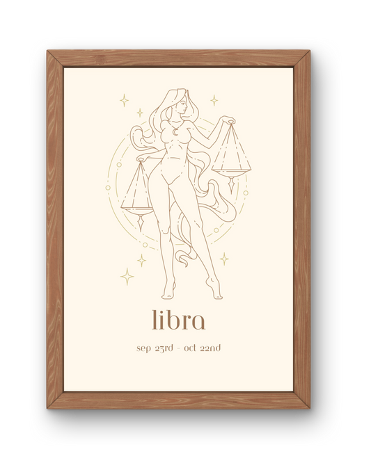 Star Sign Print - Libra