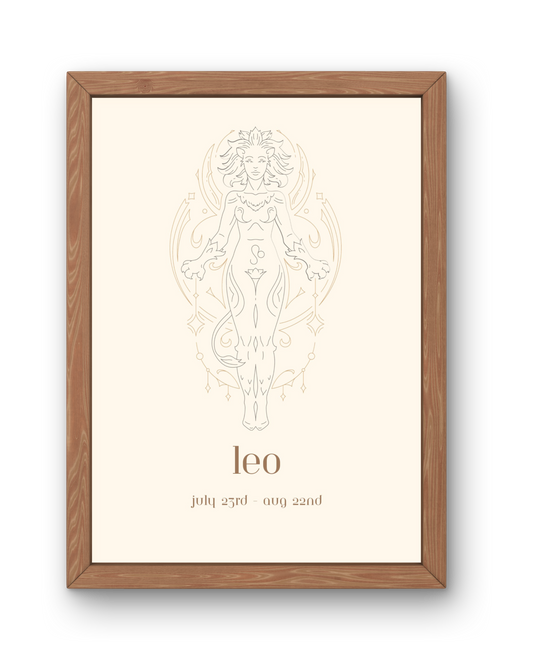Star Sign Print - Leo