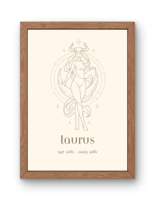 Star Sign Print - Taurus