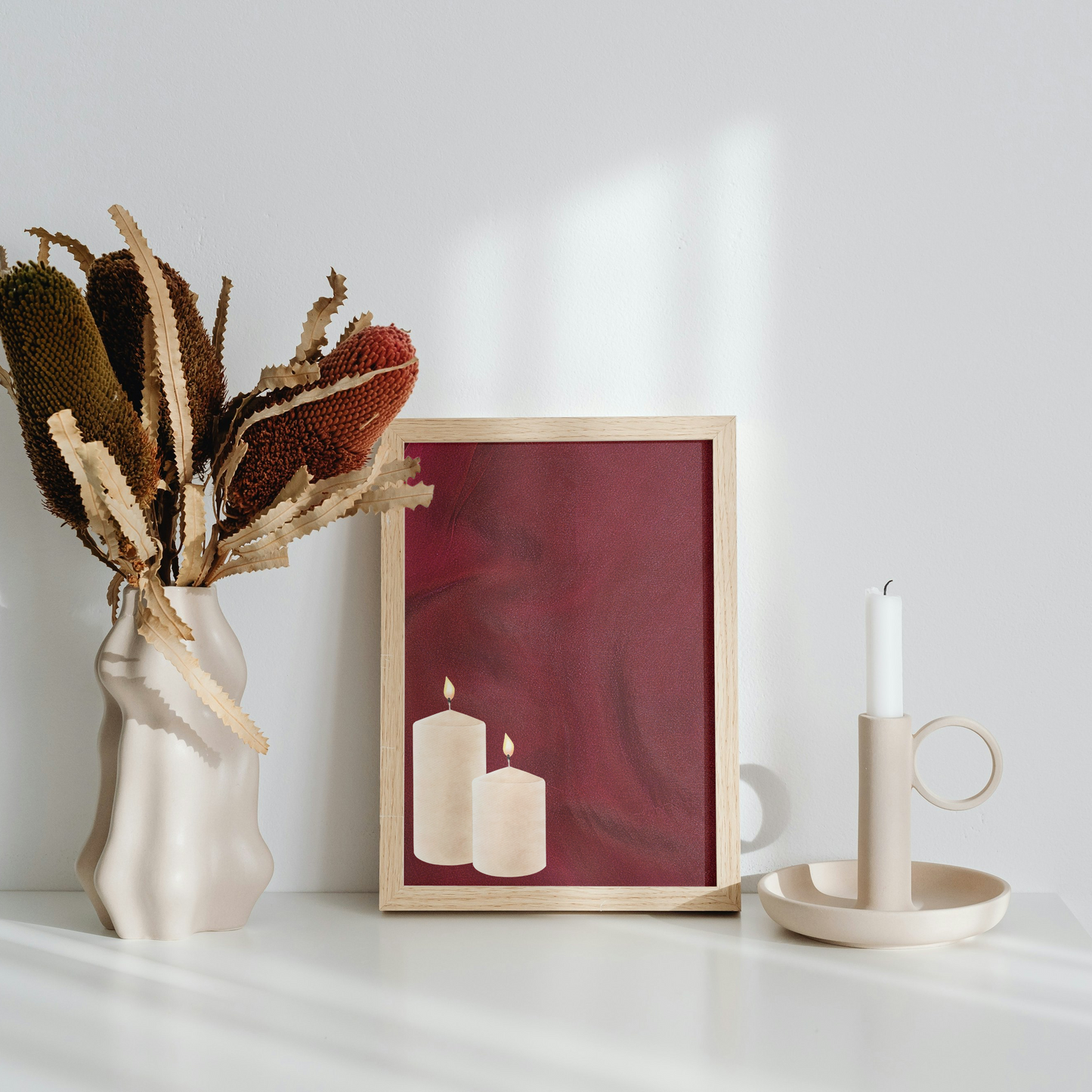 Cosy Candle Print