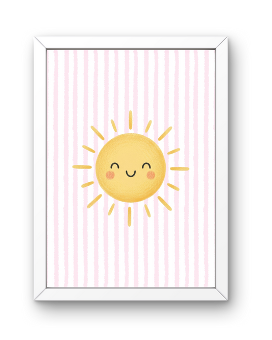 Pink Stripe Print - Sunshine