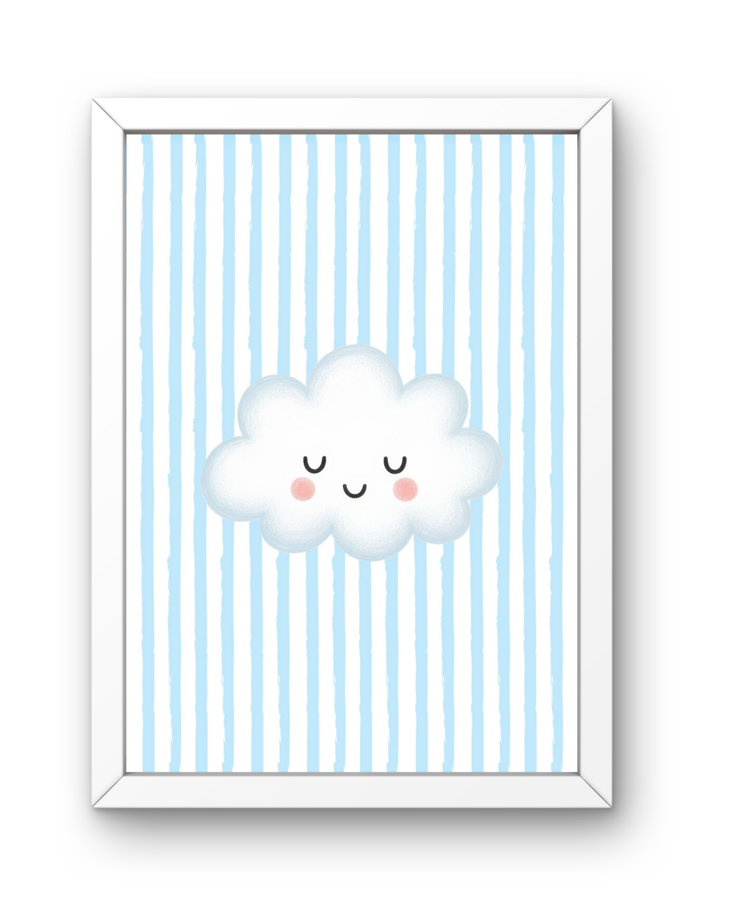 Blue Stripe Print - Cloud