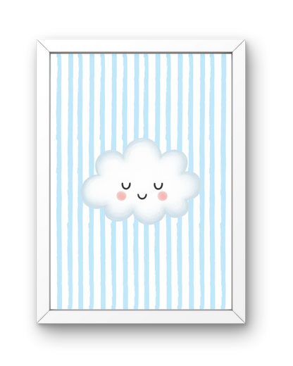 Blue Stripe Print - Cloud