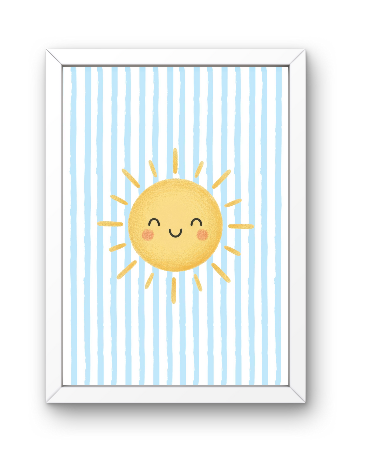 Blue Stripe Print - Sunshine