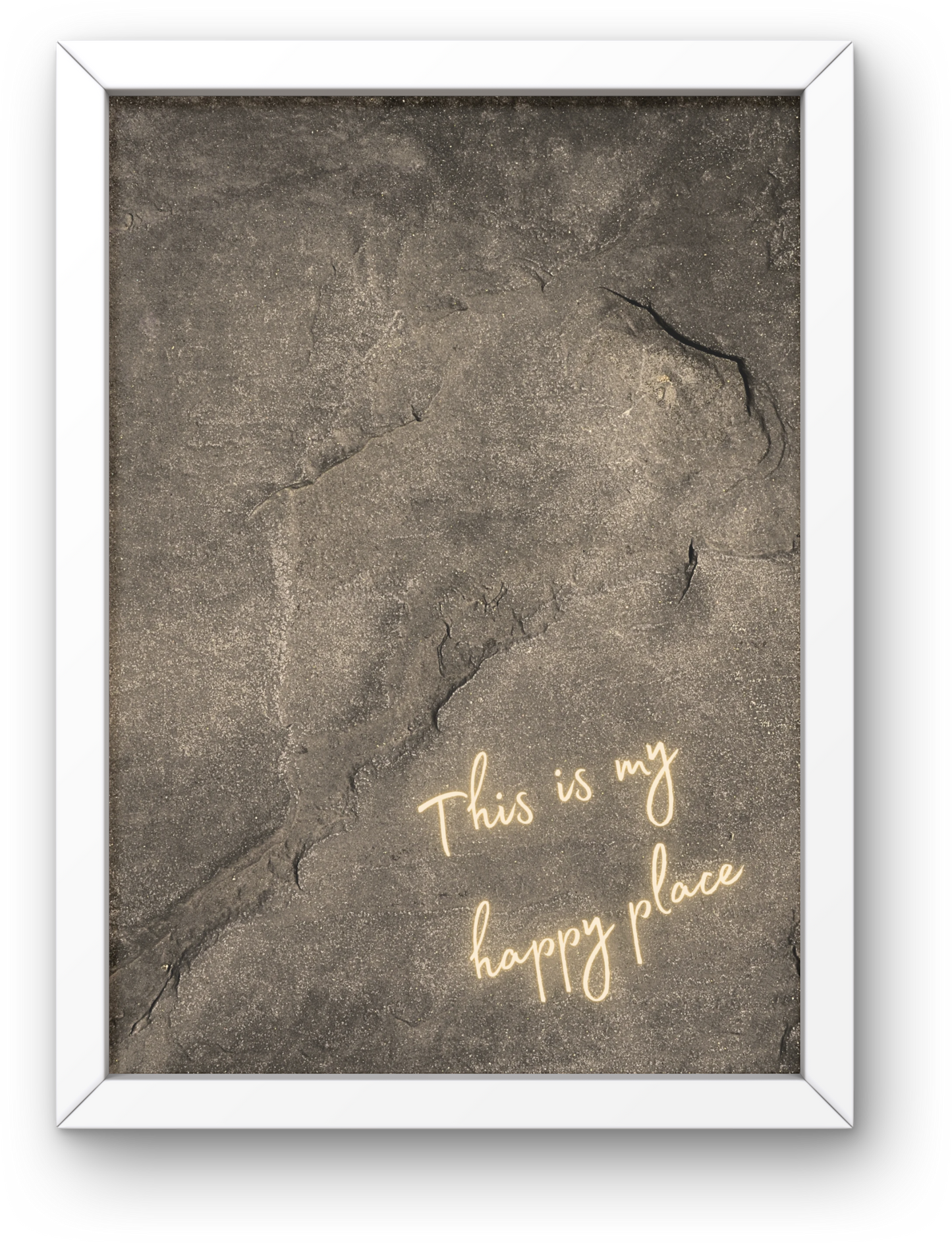 This Is My Happy Place Print - Gold