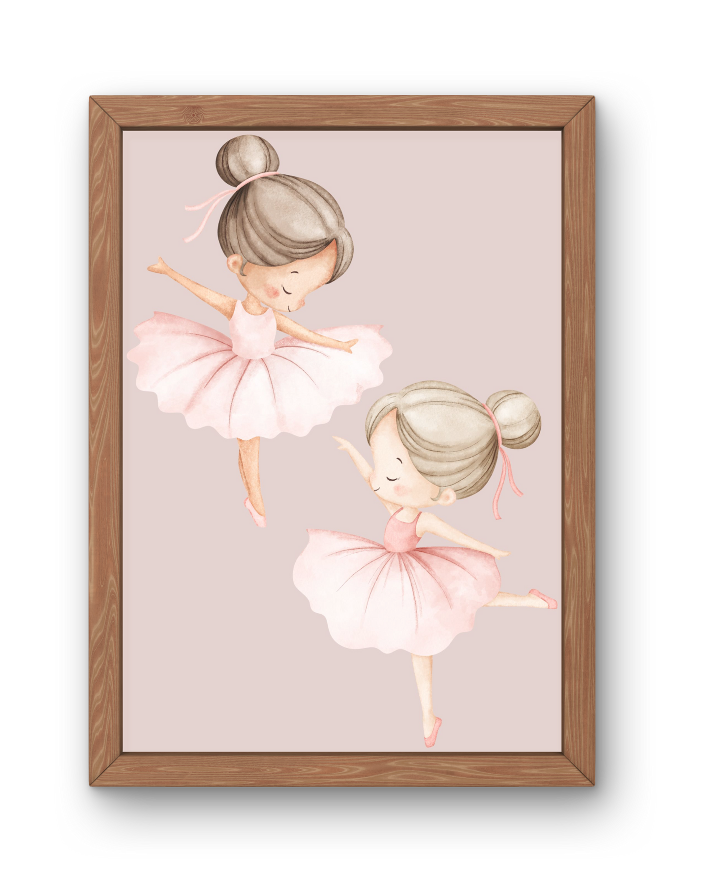 Ballerina Print - Dusky Pink