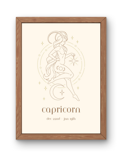 Star Sign Print - Capricorn