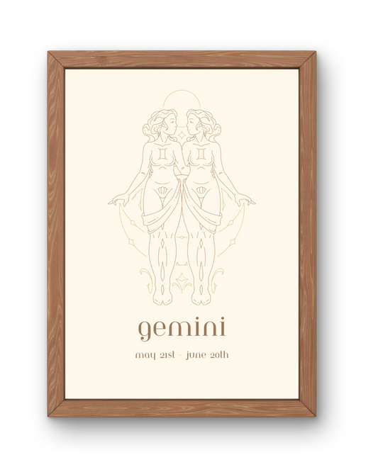 Star Sign Print - Gemini