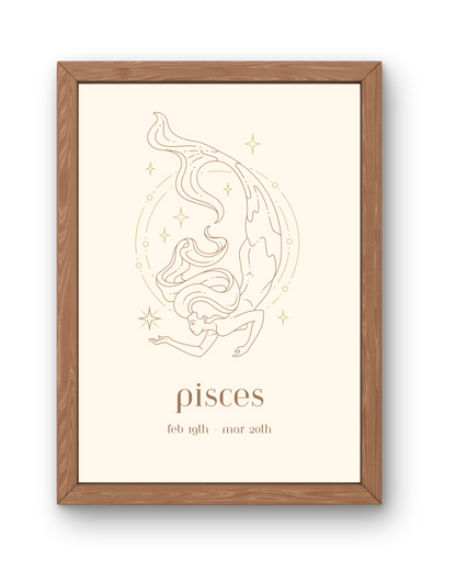 Star Sign Print - Pisces