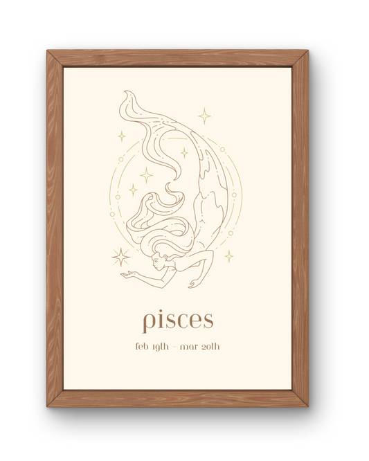 Star Sign Print - Pisces