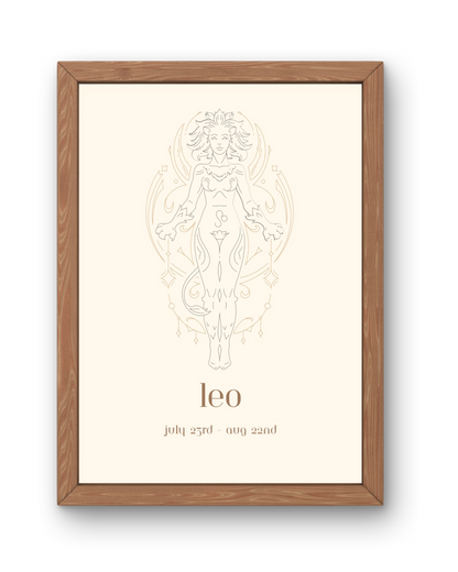 Star Sign Print - Leo