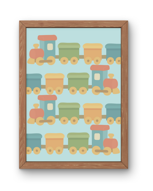 Toy Train Print