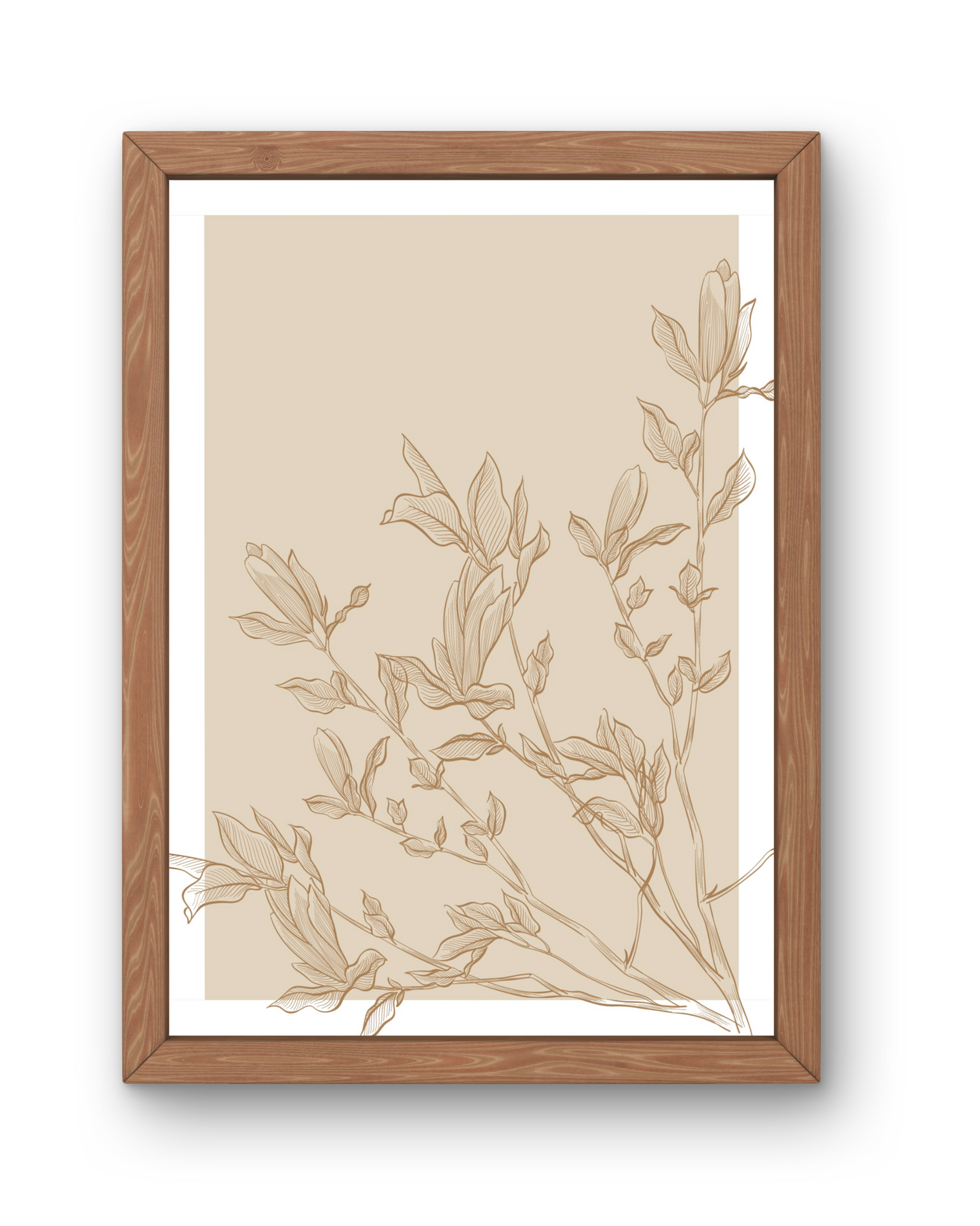 Floral Outline Print