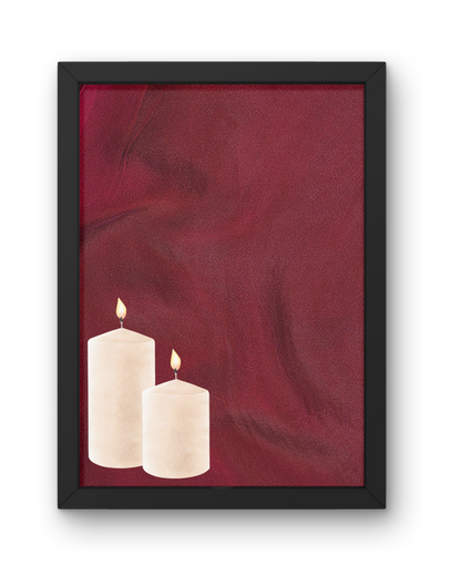 Cosy Candle Print