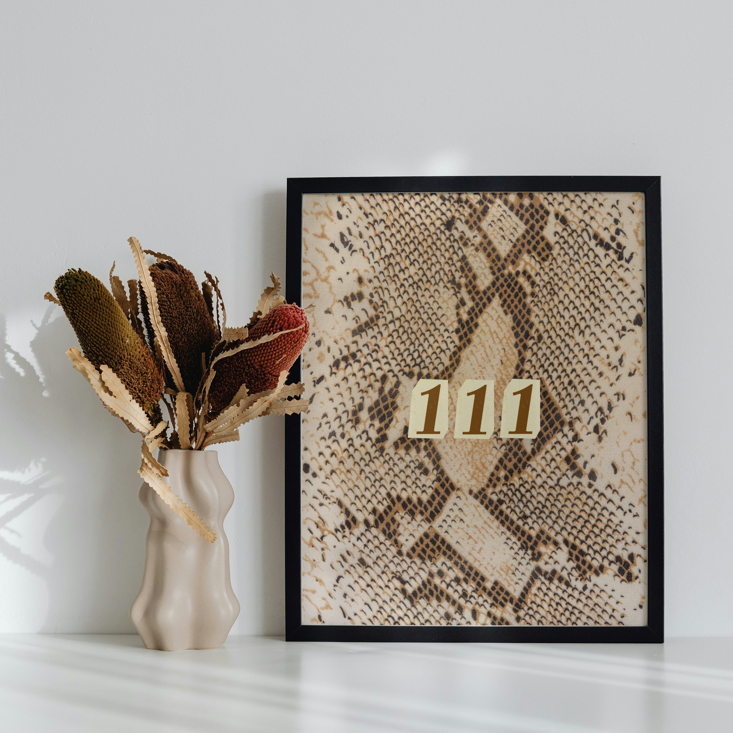 Angel Number 111 Snake Print