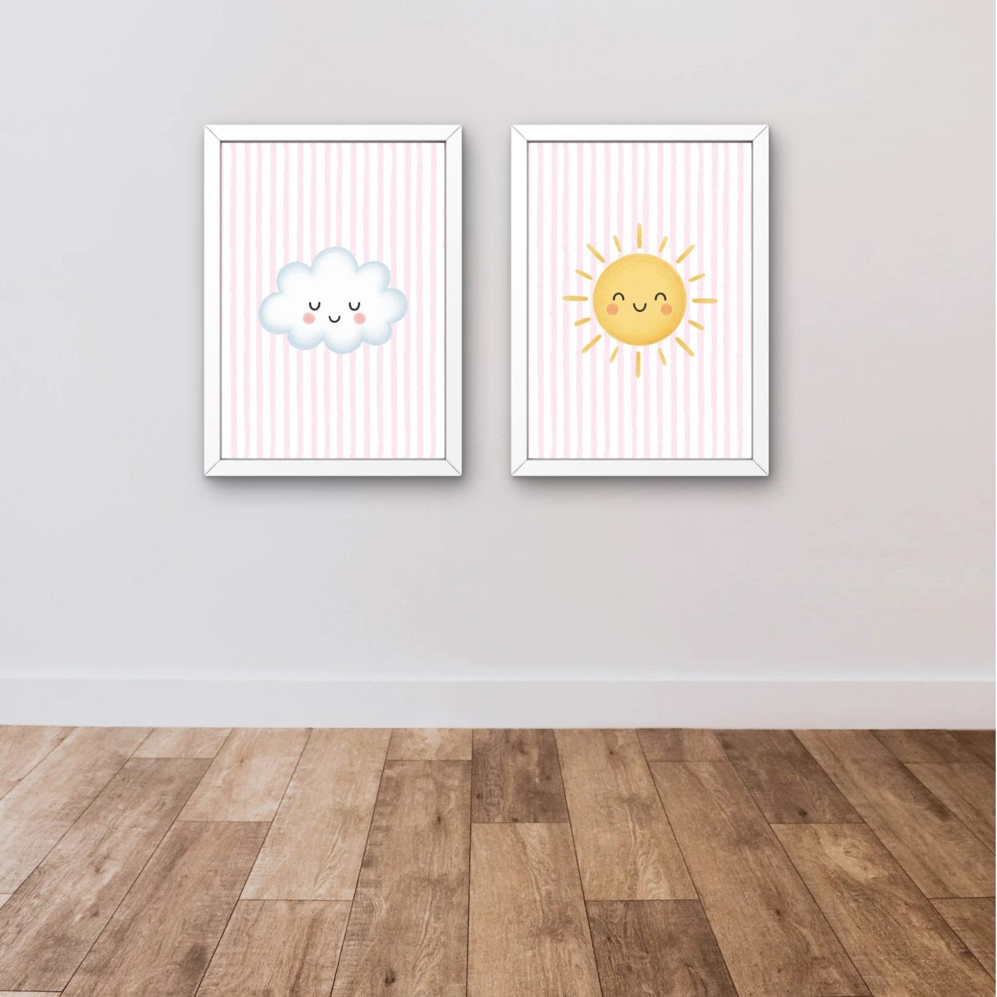 Pink Stripe Print - Cloud