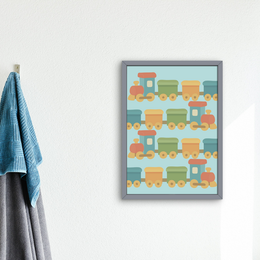 Toy Train Print