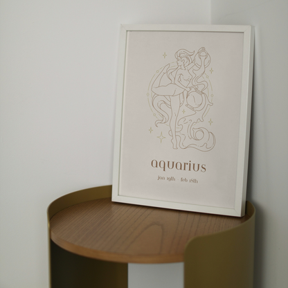Star Sign Print - Aquarius