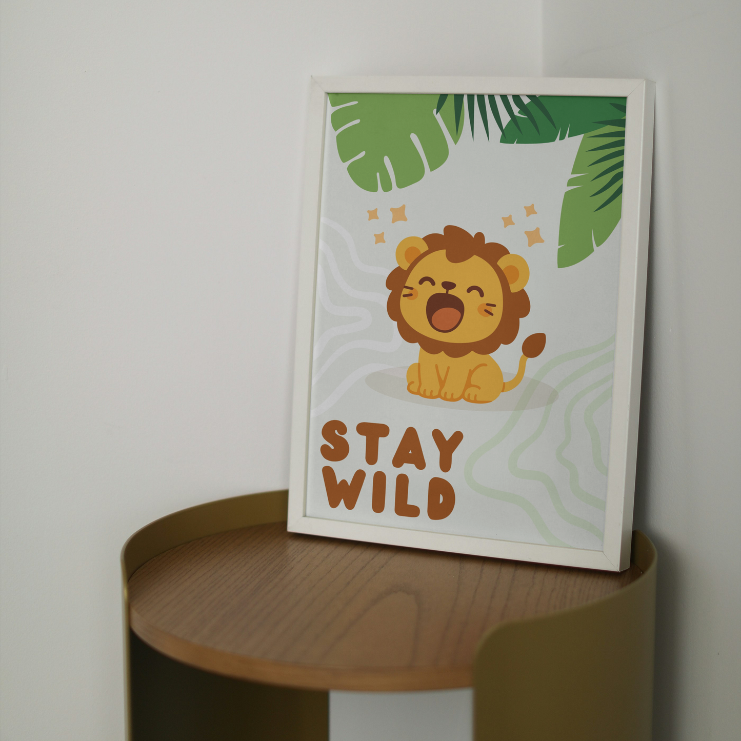 Stay Wild Lion Print