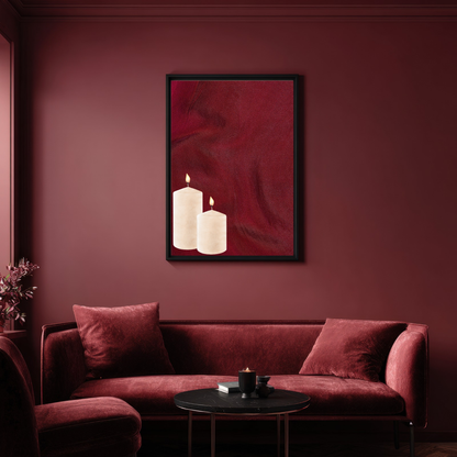 Cosy Candle Print
