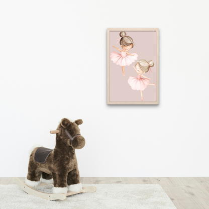 Ballerina Print - Dusky Pink