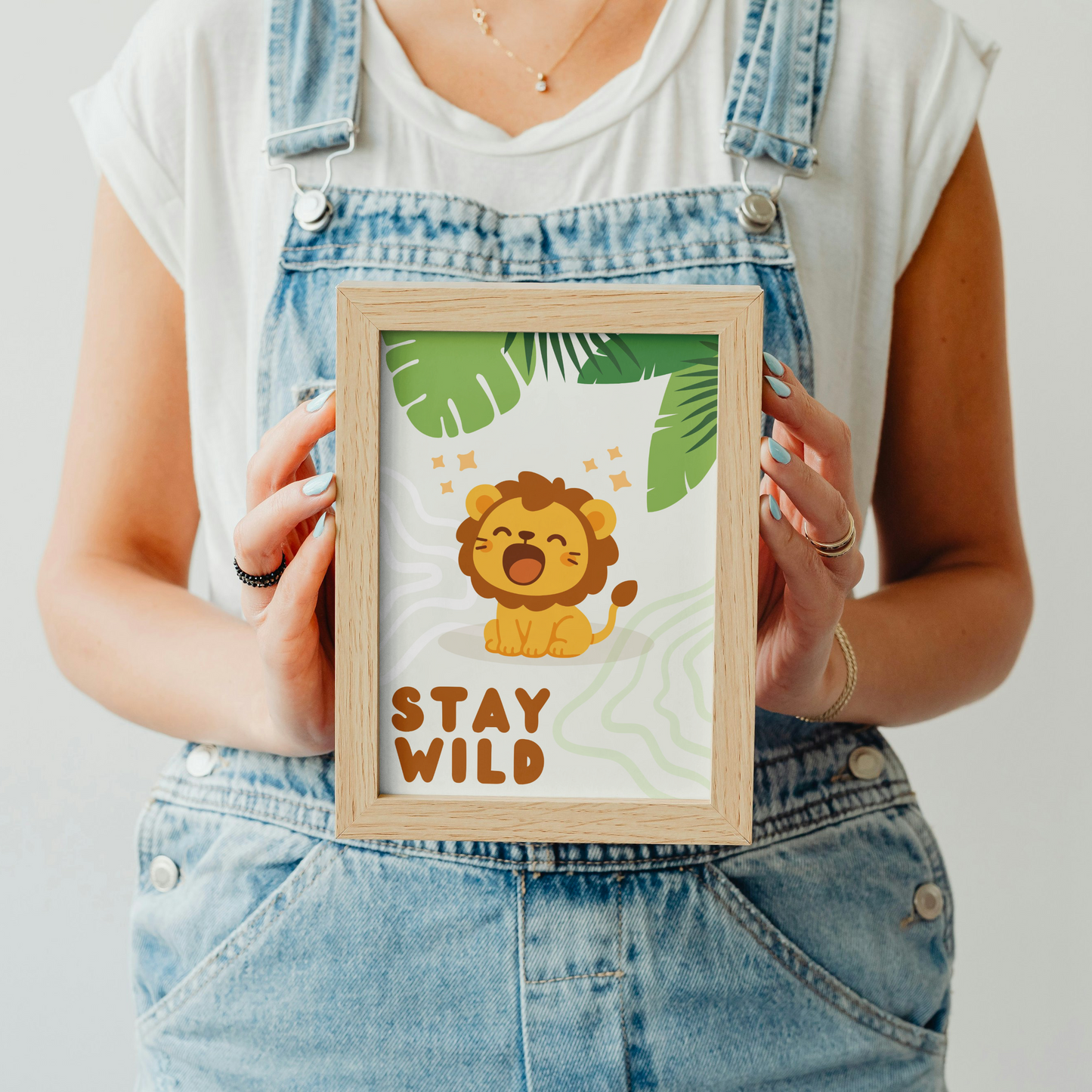 Stay Wild Lion Print