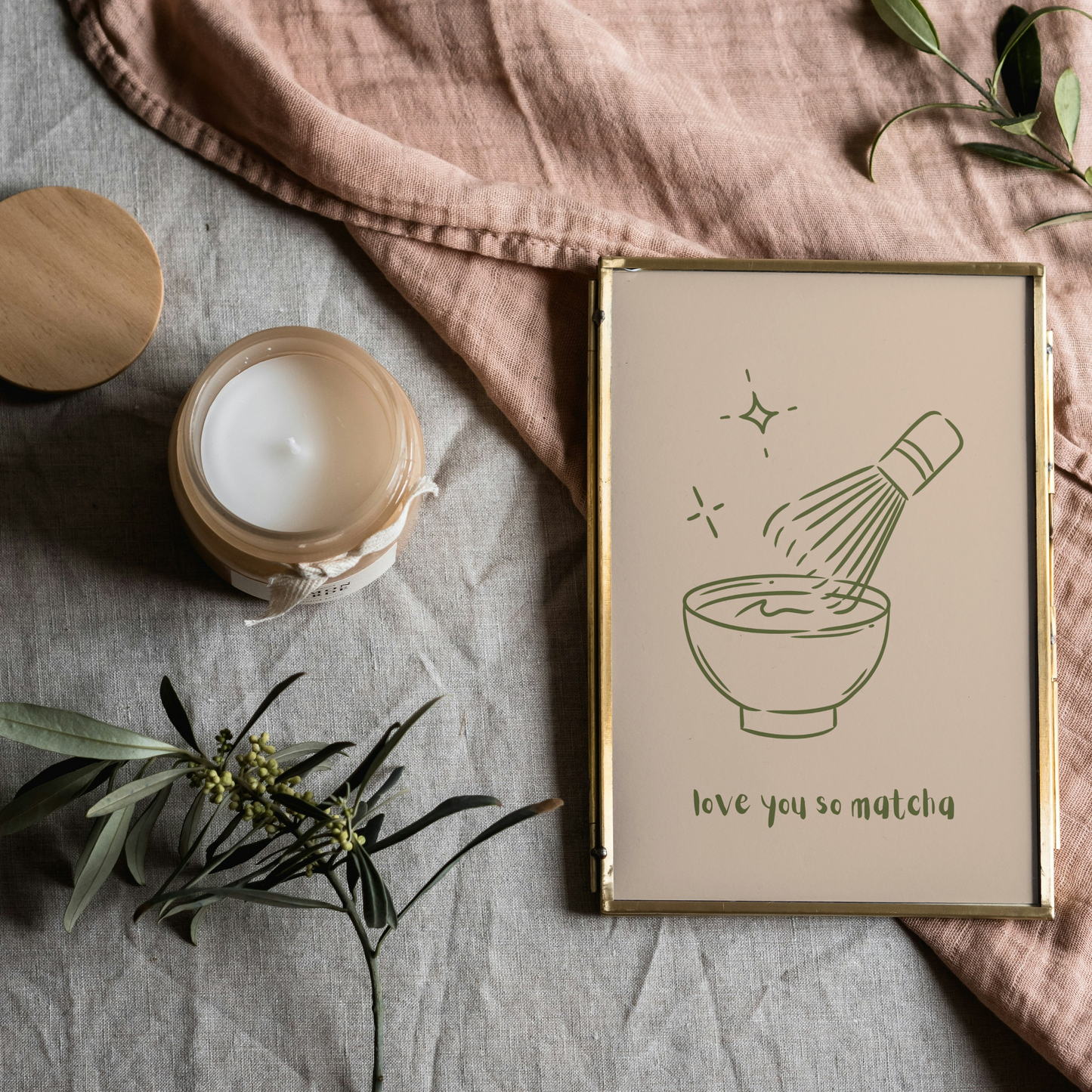 Love You So Matcha Print